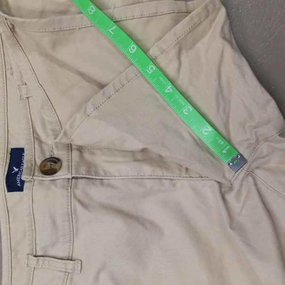 American Eagle Kaki Midi Stretch Shorts & Aztec Print Midi Stretch Shorts - Picture 14 of 16